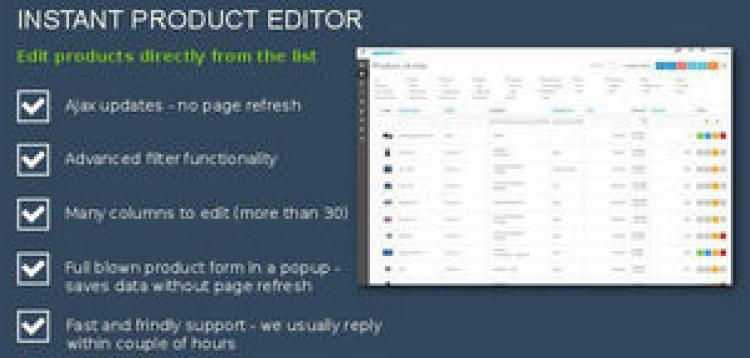 Item cover for download Instant Product Editor OpenCart