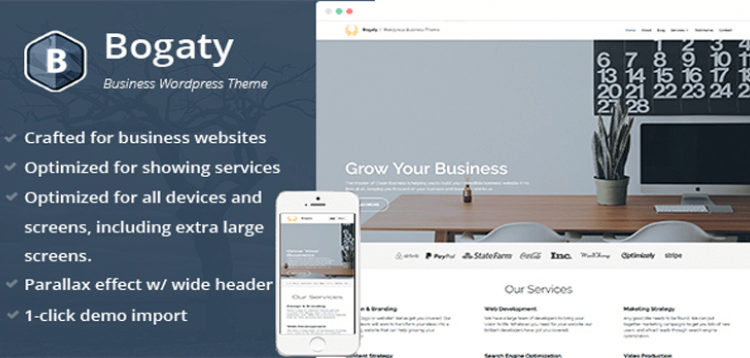 Item cover for download Bogaty - Clean & Modern WordPress Business Theme