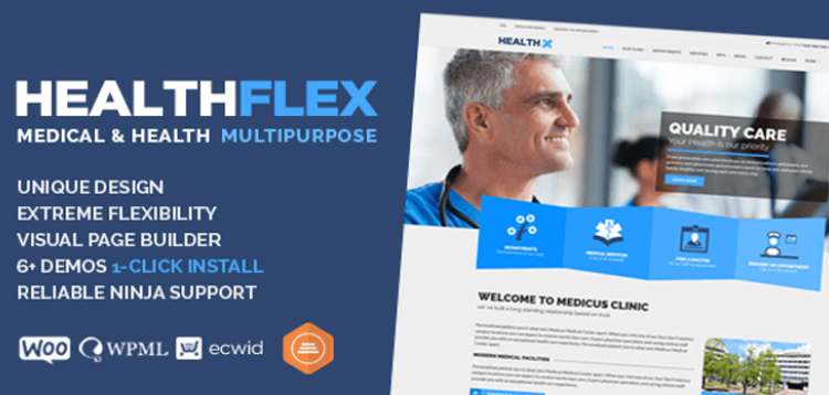 Item cover for download HEALTHFLEX Medical Health WordPress Theme