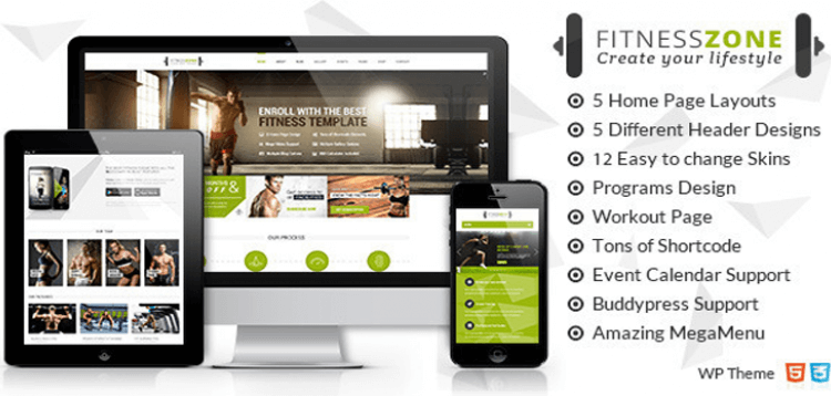 Item cover for download Fitness Zone | Gym & Fitness Theme, perfect fit for fitness centers and Gyms