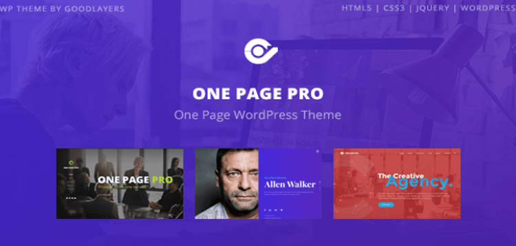 Item cover for download One Page Pro - Multi Purpose OnePage WordPress Theme