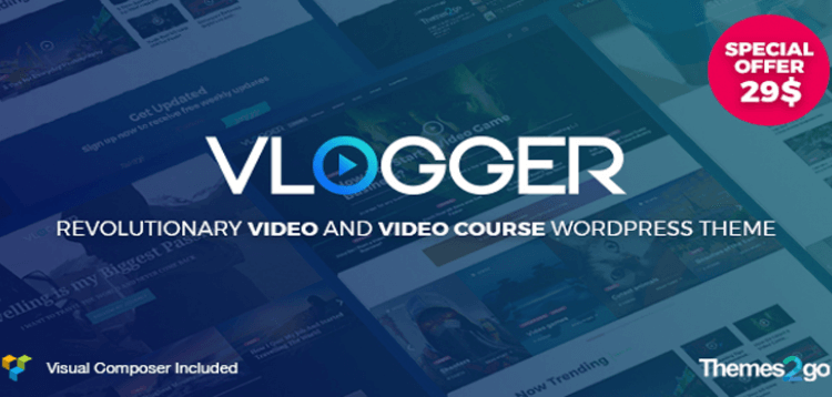 Item cover for download Vlogger: Professional Video & Tutorials WordPress Theme