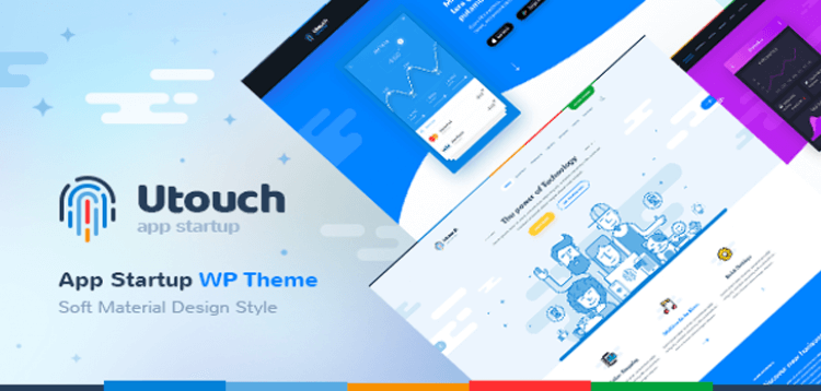 Item cover for download Utouch - Startup Business and Digital Technology WordPress Theme