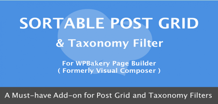 Item cover for download Visual Composer - Sortable Grid & Taxonomy filter