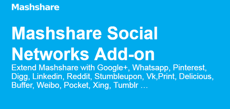 Item cover for download Mashshare Social Networks Add-on