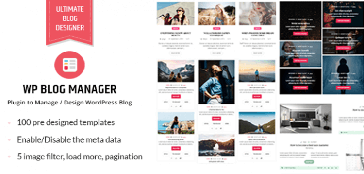 Item cover for download WP Blog Manager - Plugin to Manage/Design WordPress Blog