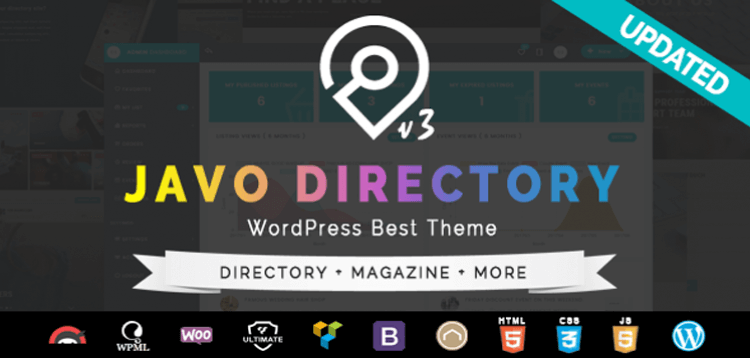 Item cover for download Javo Directory WordPress Theme