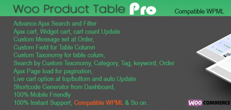 Item cover for download Woo Products Table Pro - Making Quick Order Table