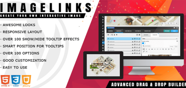 Item cover for download ImageLinks - Interactive Image Builder for WordPress