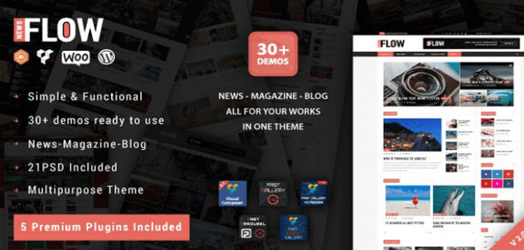 Item cover for download Flow News - Magazine and Blog WordPress Theme
