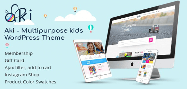 Item cover for download Aki - Multipurpose Kids WordPress Theme