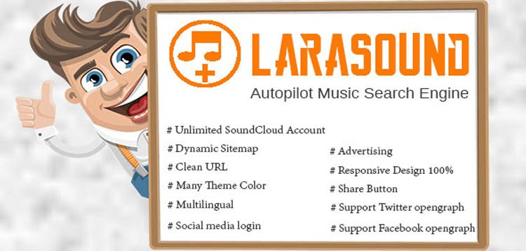 Item cover for download LaraSound - Autopilot Music Search Engine
