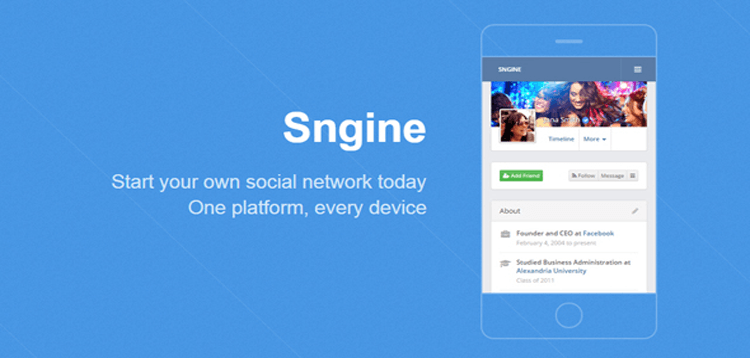 Item cover for download Sngine - The Ultimate PHP Social Network Platform