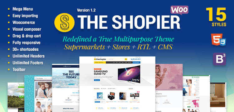 Item cover for download Shopier - Responsive Multipurpose WordPress WooCommerce Theme
