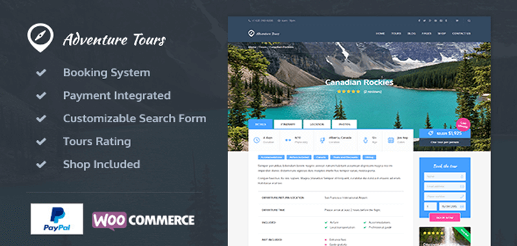 Item cover for download Adventure Tours - WordPress Tour/Travel Theme
