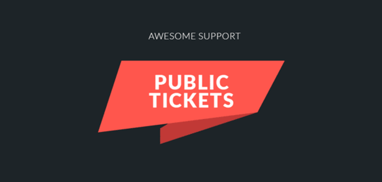 Item cover for download AWESOME SUPPORT – PUBLIC TICKETS