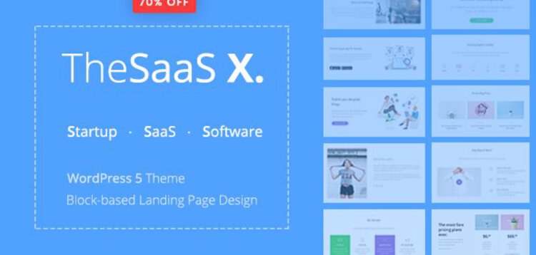 Item cover for download THESAAS X – RESPONSIVE SAAS, SOFTWARE & WEBAPP WORDPRESS THEME