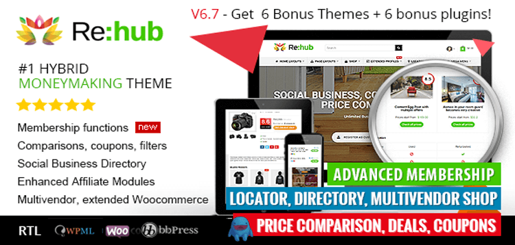 Item cover for download REHub - Directory, Shop, Coupon, Affiliate Theme