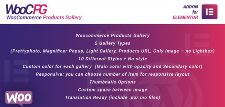 Item cover for download WooCommerce Products Gallery for Elementor WordPress Plugin