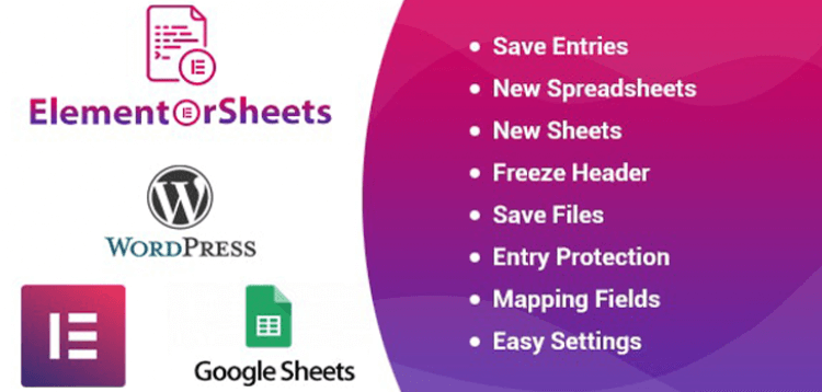 Item cover for download ElementorSheets - Elementor Pro Form Google Spreadsheet Addon