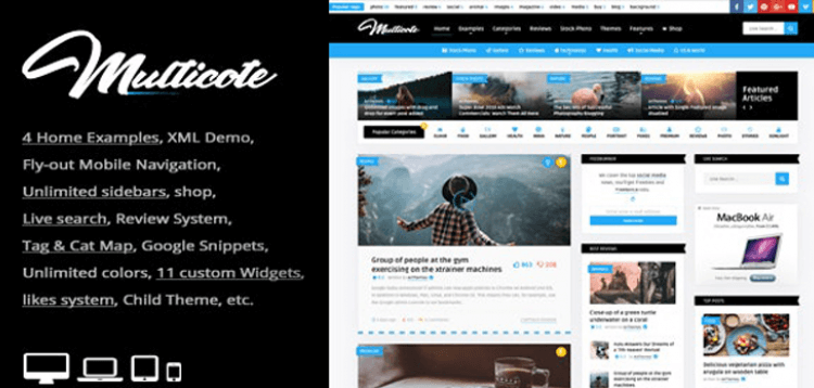 Item cover for download Multicote - Magazine and WooCommerce WordPress Theme
