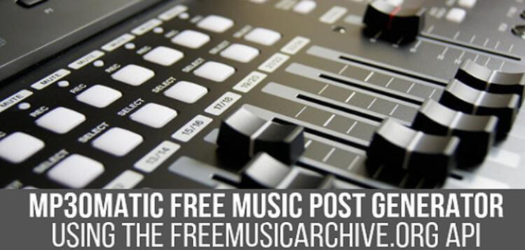 Item cover for download MP3OMATIC - FREE MUSIC AUTOMATIC POST GENERATOR PLUGIN FOR WORDPRESS
