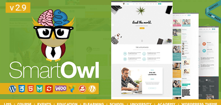 Item cover for download SMARTOWL - EDUCATION THEME & LEARNING MANAGEMENT SYSTEM