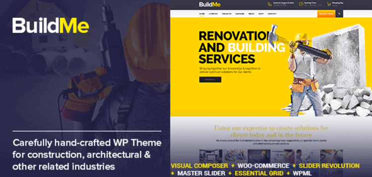 Item cover for download BUILDME – CONSTRUCTION & ARCHITECTURAL WP THEME