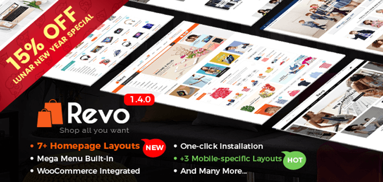 Item cover for download Revo - Multi-purpose WooCommerce WordPress Theme (Mobile Layouts Included)