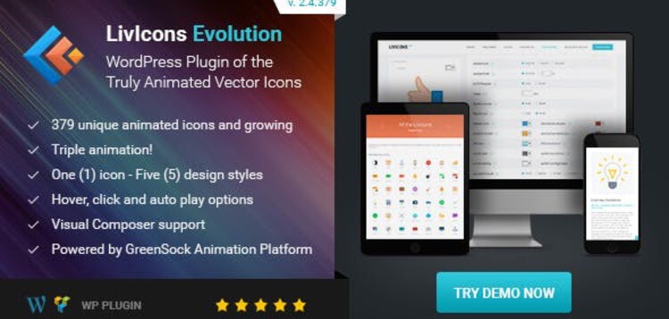 Item cover for download LivIcons Evolution for WordPress