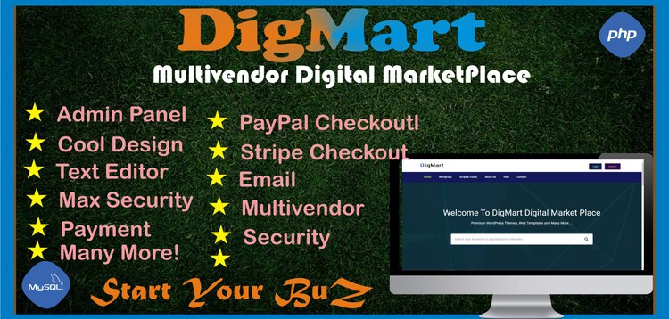 Item cover for download DigMart - Multivendor Digital MarketPlace PHP