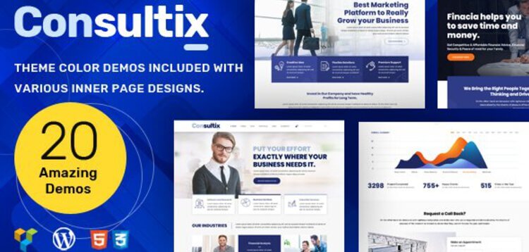 Item cover for download Consultix Consulting - Business Consulting WordPress Theme