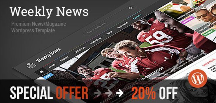 Item cover for download WEEKLY NEWS - WORDPRESS NEWS/MAGAZINE THEME