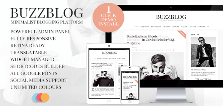 Item cover for download BuzzBlog - Clean and Personal WordPress Blog Theme