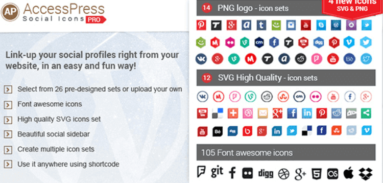 Item cover for download ACCESSPRESS SOCIAL ICONS PRO