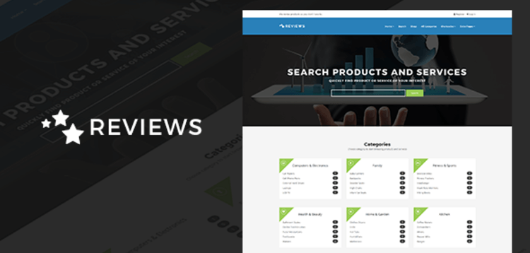 Item cover for download REVIEWS - PRODUCTS AND SERVICES REVIEW WP THEME
