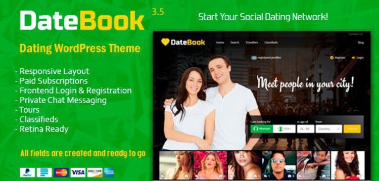 Item cover for download DateBook - Dating WordPress Theme
