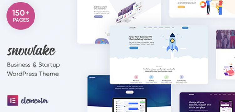 Item cover for download Snowlake - Creative Business & Startup WordPress Theme