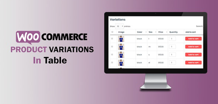 Item cover for download WooCommerce Variations In Table