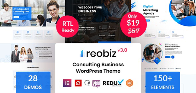 Item cover for download Reobiz - Consulting Business WordPress Theme