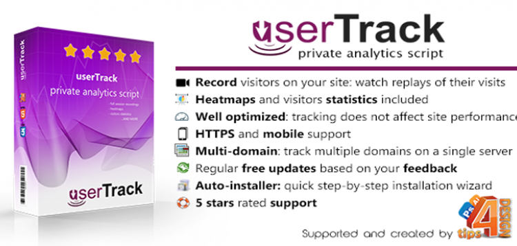 Item cover for download userTrack - Private Analytics with Mouse Heatmaps and Full Visitor Recording