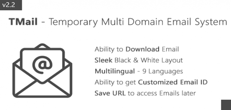 Item cover for download TMail - Multi Domain Temporary Email System