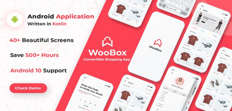 Item cover for download WooBox - WooCommerce Android App E-commerce Full Mobile App Kotlin