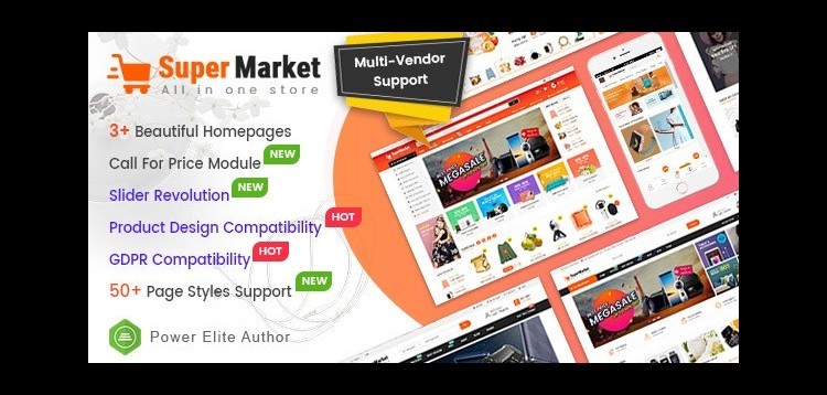 Item cover for download SuperMarket - Multi-purpose Responsive OpenCart 3 Theme