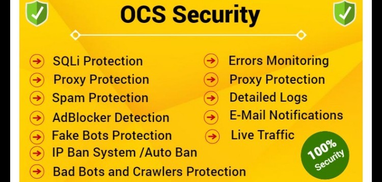 Item cover for download OCS Security - Security , Anti-Spam, IP Block Protection