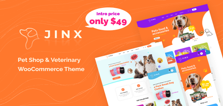 Item cover for download Jinx - Pet Shop & Veterinary WooCommerce Theme