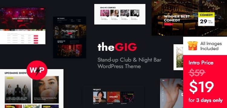 Item cover for download The Gig - Stand-up Club & Night Bar WordPress Theme