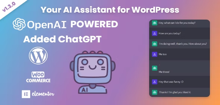 Item cover for download Your AI Assistant for WordPress - OpenAI - ChatGPT