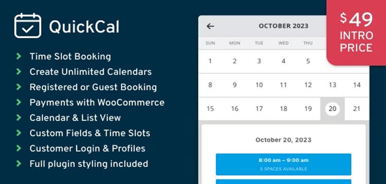 Item cover for download QuickCal - Appointment Booking Calendar for WordPress