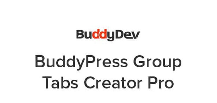 Item cover for download BuddyPress Group Tabs Creator Pro